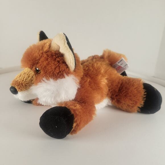 Fox Plush Stuffed Animal 8" Laying Toy Brown White Black JUL2021 Aurora World - Picture 8 of 16